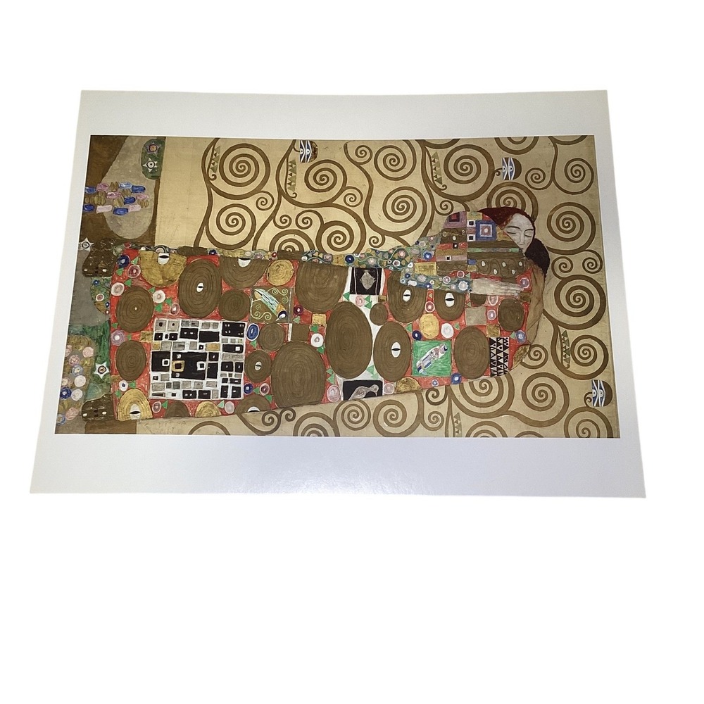Gustav Klimt Pair of Lovers Fulfilment Stoclet Frieze Taschen Art Print 10x13